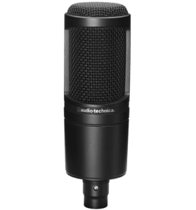 The Audio Technica AT2020 is one of the best affordable condenser microphones for vocals.