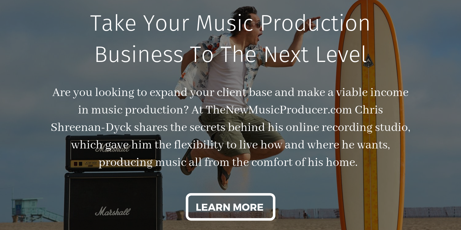 The New Music Producer Banner
