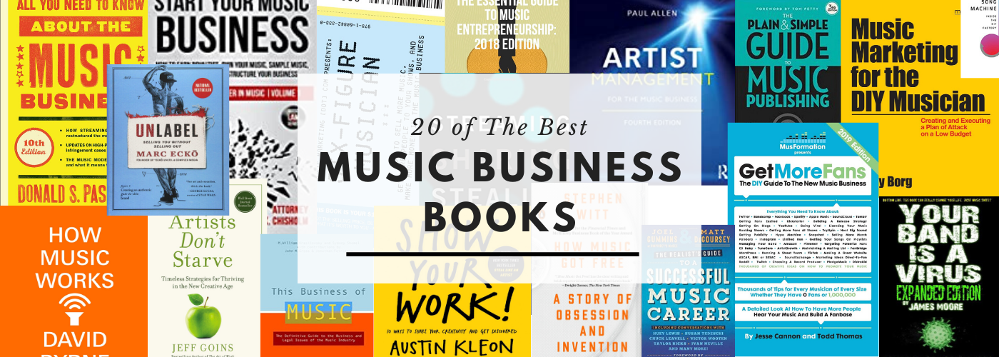 20 of The Best Music Business Books for 2020 Banner Image