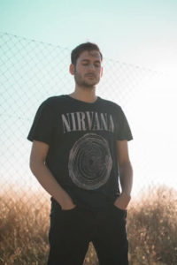 Man In Nirvana T-shirt